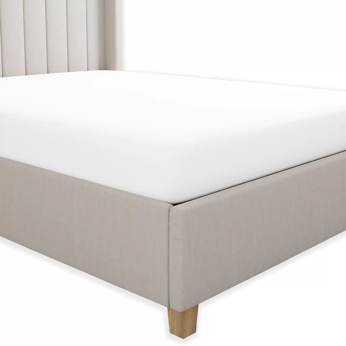 Purity Home 400 Thread Count Cotton Fitted Sheet in White