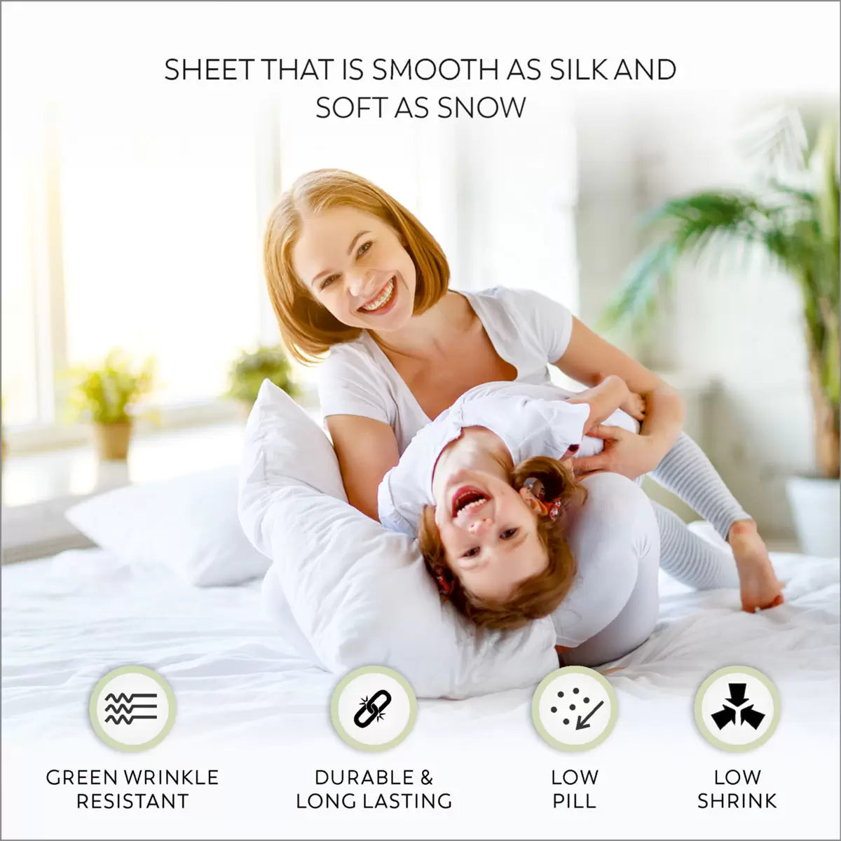 Purity Home 400 Thread Count Cotton Fitted Sheet in White