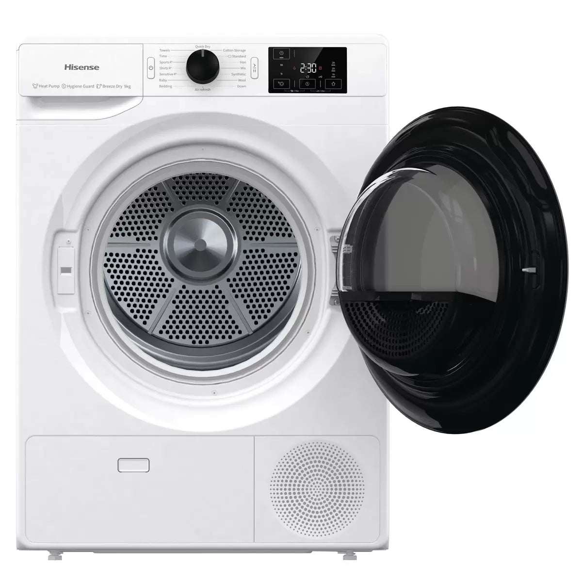 Hisense DHGE904, 9kg, Heat Pump Dryer, A++ Rated in White