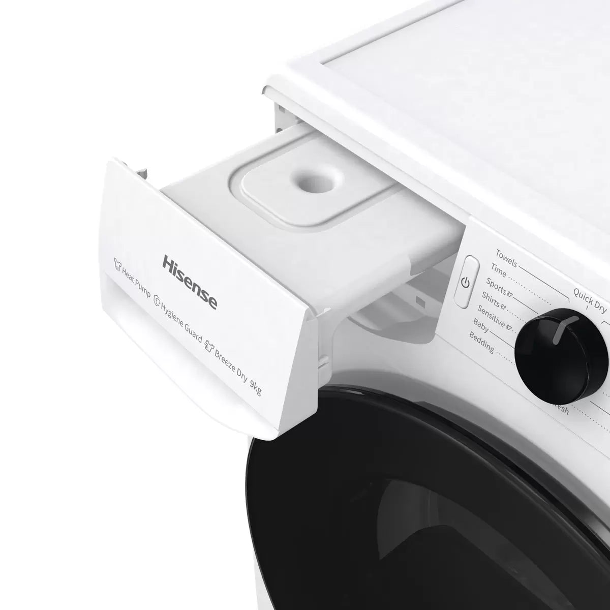 Hisense DHGE904, 9kg, Heat Pump Dryer, A++ Rated in White