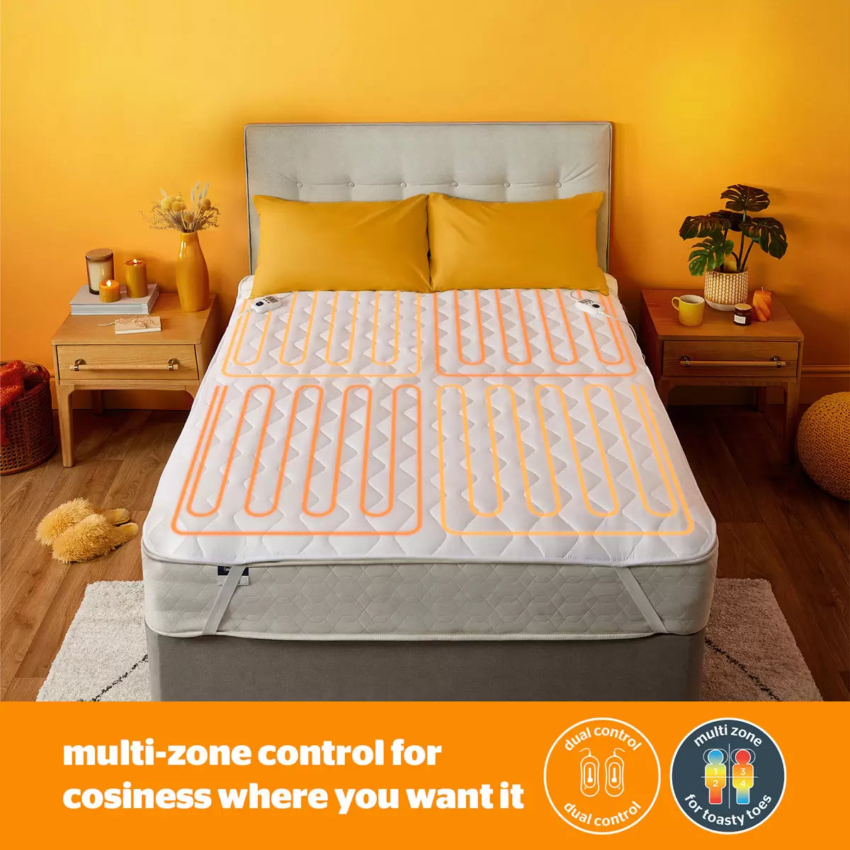 Silentnight Quilted Heated Mattress Topper, in 3 sizes