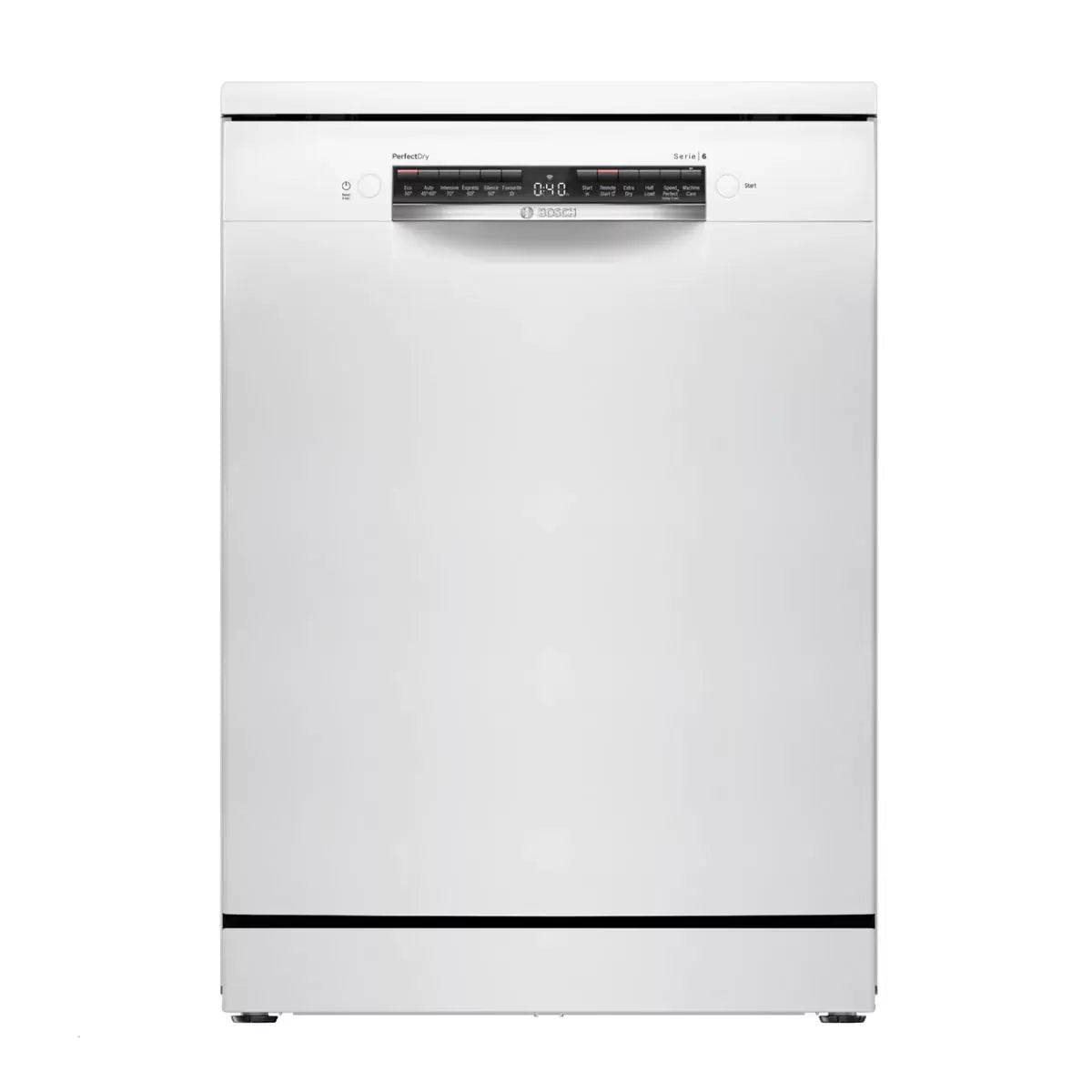 Bosch SMS6ZCW10G Series 6 Freestanding 14 Place Setting Dishwasher, B Rated in White