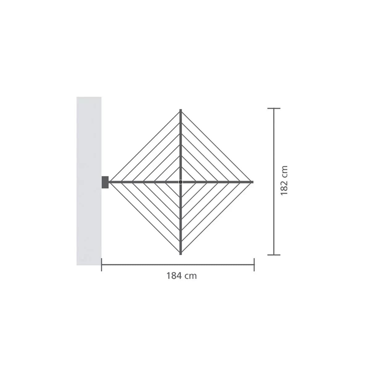 Brabantia Wallfix 24m Clothes Airer + Cover