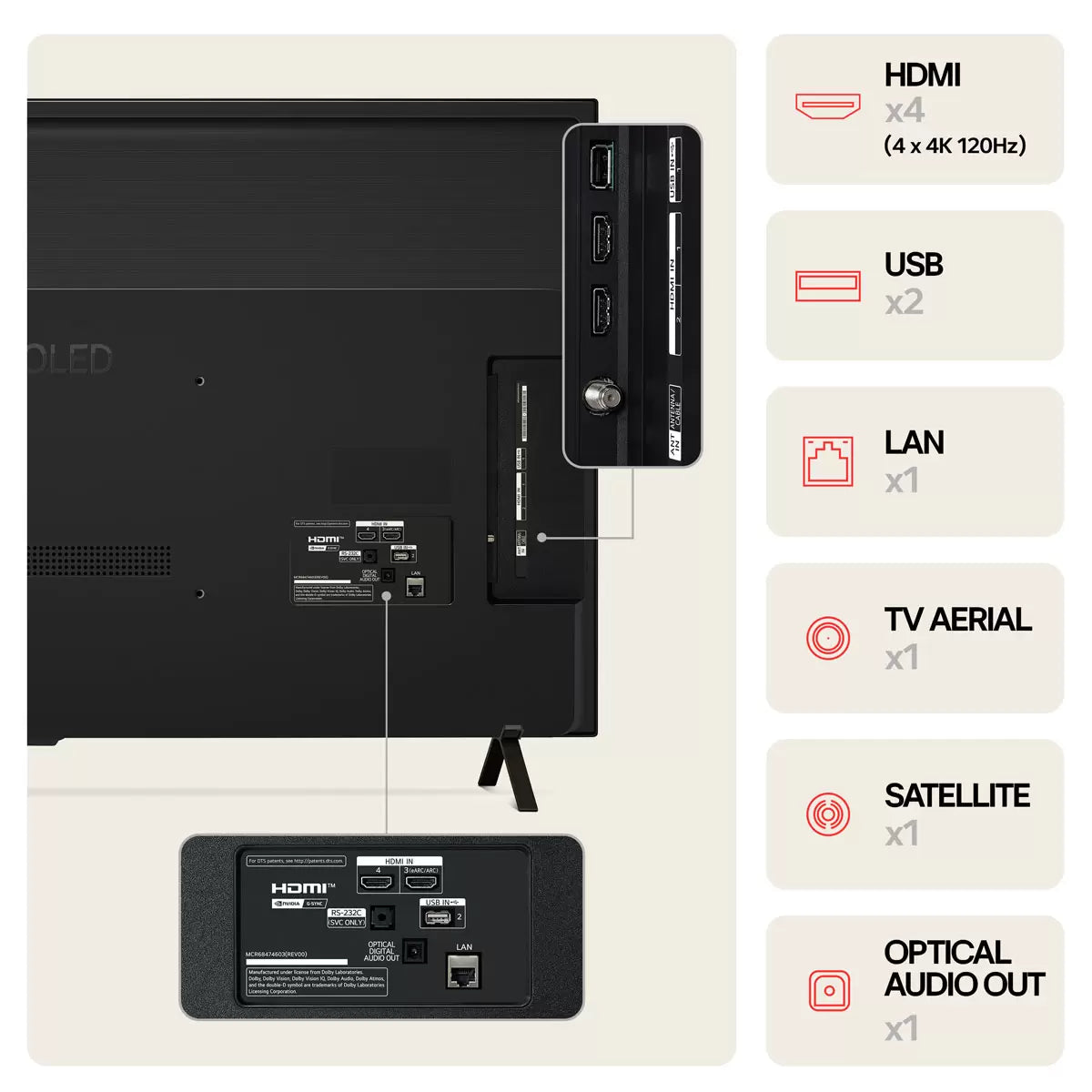 LG OLED48B46LA 48 Inch OLED 4K Ultra HD Smart TV