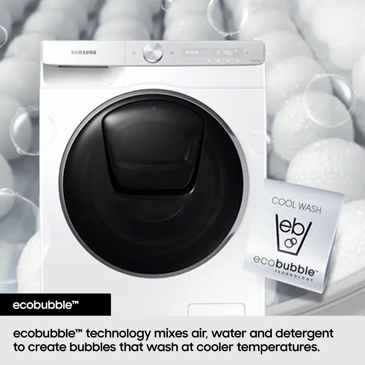 Samsung Series 5 WW90CGC04DABEU 9kg Washing Machine, A Rated in Black
