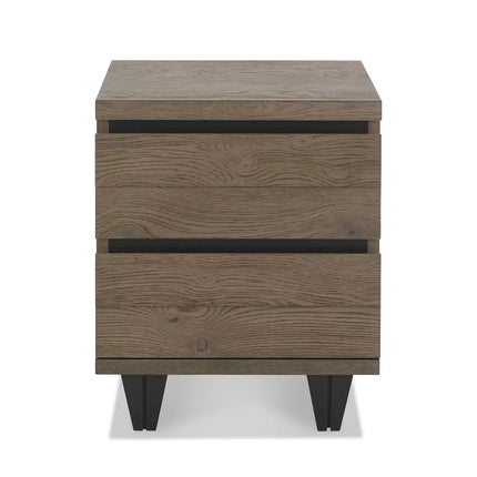Bentley Designs Tivoli Weathered Oak Nightstand, 2 Pack