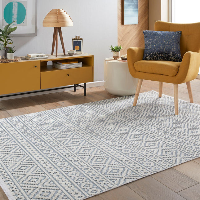Concept Looms Jazz Blue Indoor Outdoor Rug, in 2 Sizes – view 2