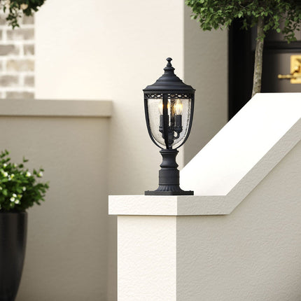 Feiss English Bridle 3 Light Exterior Pedestal Lantern – view 4