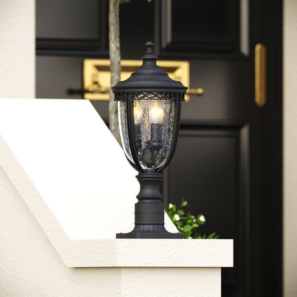 Feiss English Bridle 3 Light Exterior Pedestal Lantern – view 6