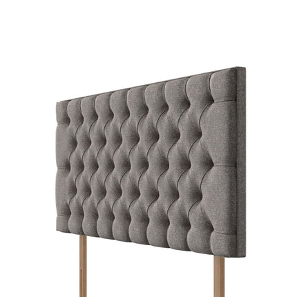 Pocket Spring Bed Company Florence Light Grey Fabric Headboard in 3 Sizes – view 3