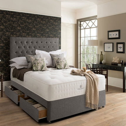 Pocket Spring Bed Company Florence Light Grey Fabric Headboard in 3 Sizes – view 5