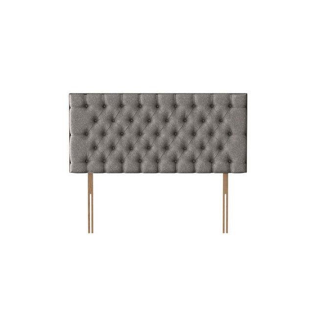 Pocket Spring Bed Company Florence Light Grey Fabric Headboard in 3 Sizes – view 2