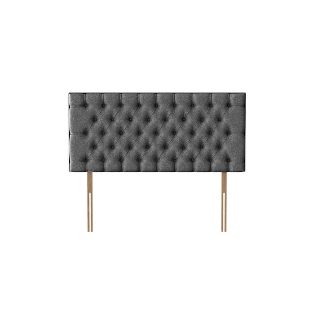Pocket Spring Bed Company Florence Grey Fabric Headboard in 3 Sizes – view 2