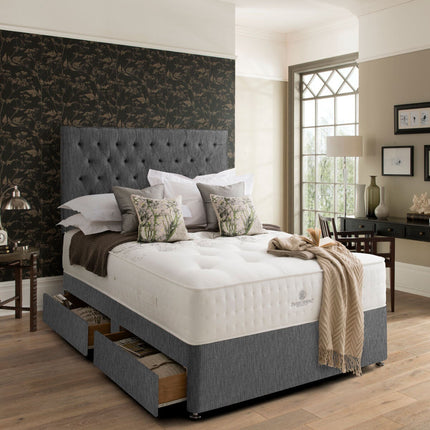 Pocket Spring Bed Company Florence Grey Fabric Headboard in 3 Sizes – view 5
