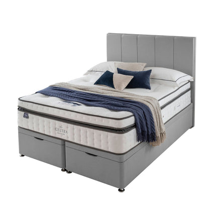 Silentnight Geltex Ultraflex 3000 Mattress & Full Ottoman Divan in Slate Grey, 2 Firmness Ratings in 3 Sizes – view 4