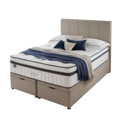 Silentnight Geltex Ultraflex 3000 Mattress & Full Ottoman Divan in Sandstone, 2 Firmness Ratings in 3 Sizes – view 4