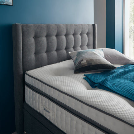 Silentnight Ottoman Divan Base with Bloomsbury Headboard in 4 Colours & 3 Sizes – view 3