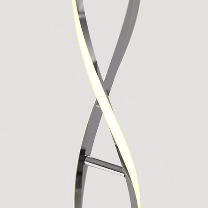 Artika Chrome Swirl LED Floor Lamp – view 3