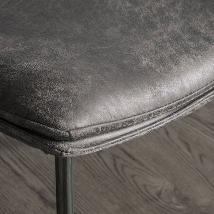 Gallery Hinks Grey Faux Leather Dining Chair, 2 Pack – view 5