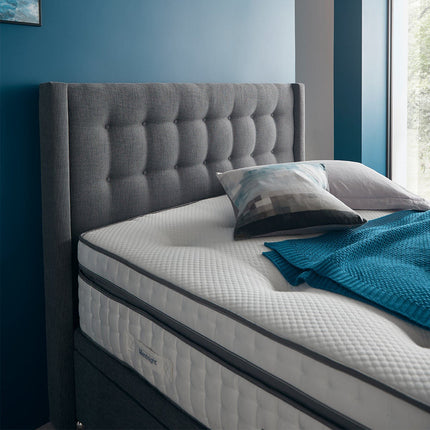 Silentnight Continental Divan Base with Bloomsbury Headboard in 4 Colours & 3 Sizes – view 5