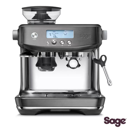 Sage Barista Pro SES878BST – Bean-to-Cup Coffee Machine, Black Stainless Steel, Espresso Maker