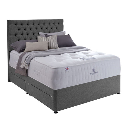 Pocket Spring Bed Company Mulberry Mattress & Sterling Grey 4 Drawer Divan in 3 Sizes – view 4