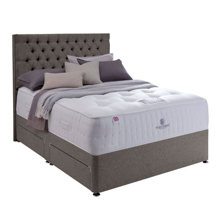 Pocket Spring Bed Company Mulberry Mattress & Pebble Grey 4 Drawer Divan in 3 Sizes – view 4