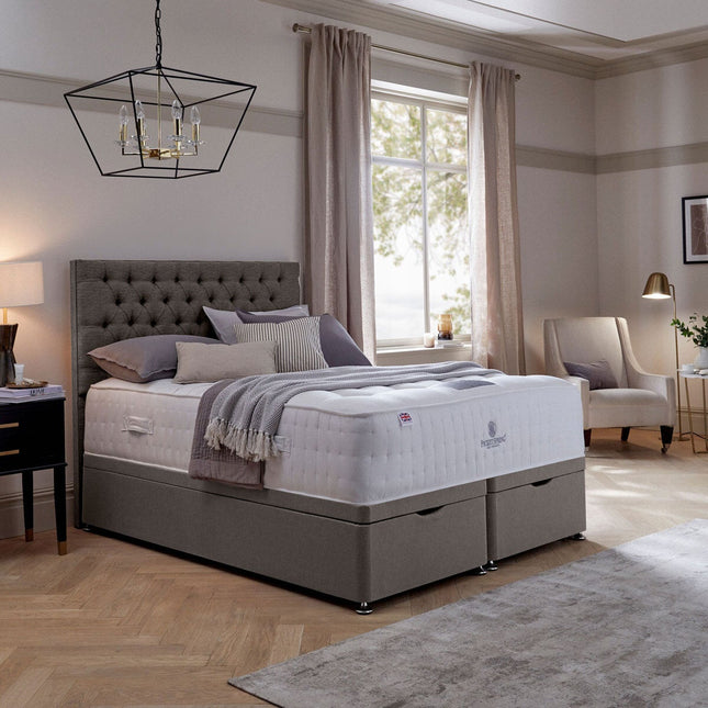 Pocket Spring Bed Company Mulberry Mattress & Pebble Grey Full Ottoman Divan in 3 Sizes – view 2