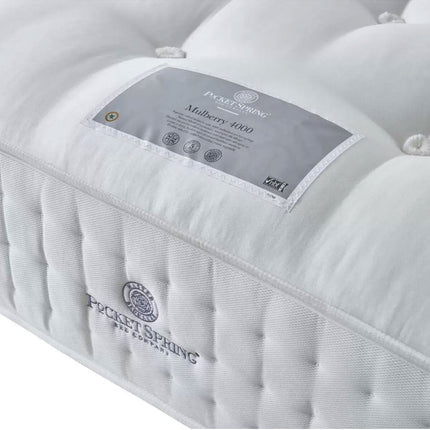 Pocket Spring Bed Company Mulberry Mattress & Pebble Grey Full Ottoman Divan in 3 Sizes – view 7