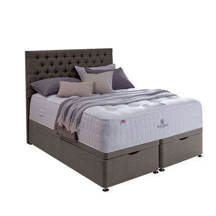 Pocket Spring Bed Company Mulberry Mattress & Pebble Grey Full Ottoman Divan in 3 Sizes – view 4