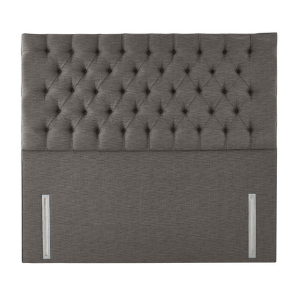 Pocket Spring Bed Company Ravello Grey Fabric Full Height Headboard in 3 Sizes – view 3