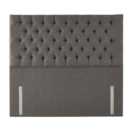 Pocket Spring Bed Company Ravello Light Grey Fabric Full Height Headboard in 3 Sizes – view 3