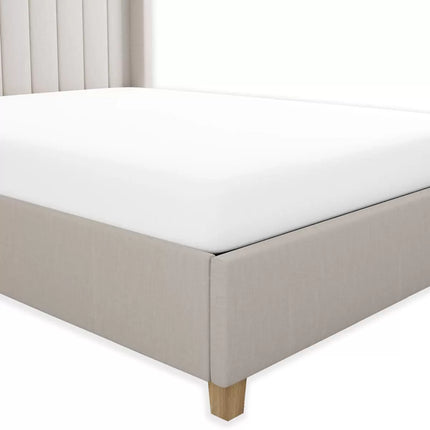 Purity Home 400 Thread Count Cotton Fitted Sheet in White