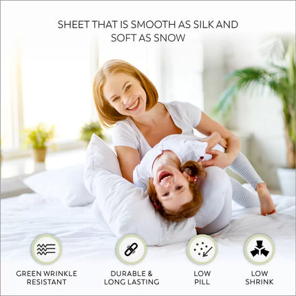 Purity Home 400 Thread Count Cotton Fitted Sheet in White