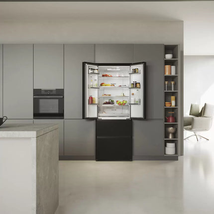 Haier Series 5 HFR5719ENPB, Multidoor Fridge Freezer, E Rated in Black