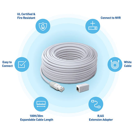 Swann 30m/100ft Network Extension Cable, SWNHD-30MCAT5E-GL – view 3