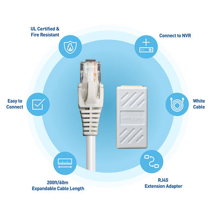 Swann 60m/200ft Network Extension Cable, SWNHD-60MCAT5E-GL – view 4