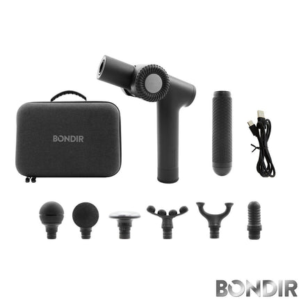 Bondir R2 Pro Relieve + Recover Percussive Massage Gun in Black