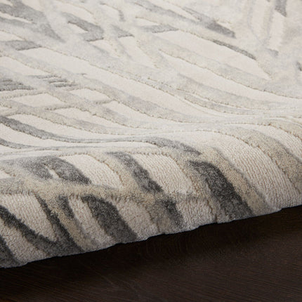 Rustic Textures Ivory & Grey Runner, 66 x 236 cm – view 3