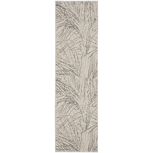 Rustic Textures Ivory & Grey Runner, 66 x 236 cm – view 2