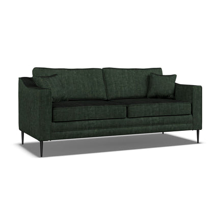 Aspen Green Velvet 3 Seater Sofa – view 3