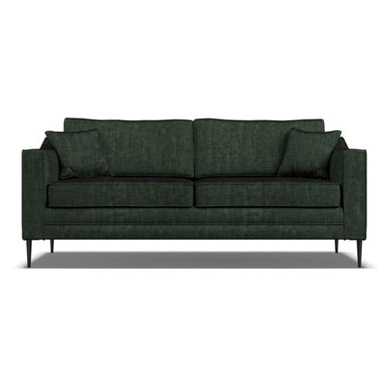 Aspen Green Velvet 3 Seater Sofa – view 4