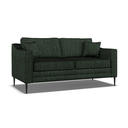 Aspen Green Velvet Large 2 Seater Sofa – view 3