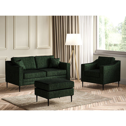 Aspen Green Velvet Large 2 Seater Sofa – view 6