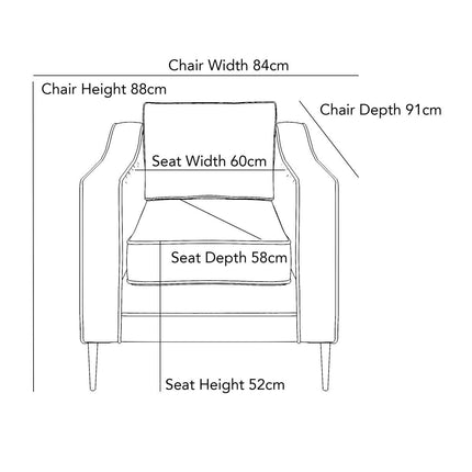 Aspen Green Velvet Armchair – view 2