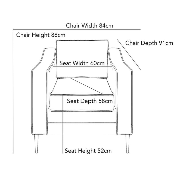 Aspen Green Velvet Armchair – view 2