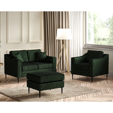 Aspen Green Velvet 2 Seater Sofa – view 6