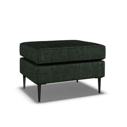 Aspen Green Velvet Footstool – view 3