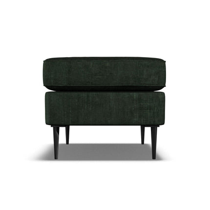 Aspen Green Velvet Footstool – view 5
