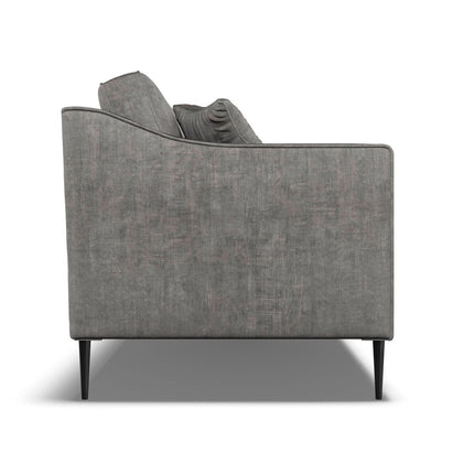 Aspen Grey Velvet Large 2 Seater Sofa – view 5